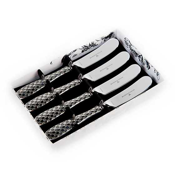 Check Canape Knives - Set of 4 image three