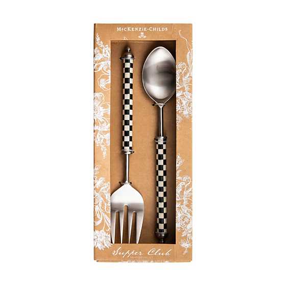 Supper Club Salad Serving Set - Courtly Check image three