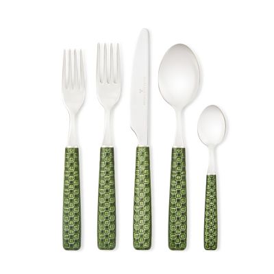 Everyday Green 5-Piece Place Setting mackenzie-childs Panama 0