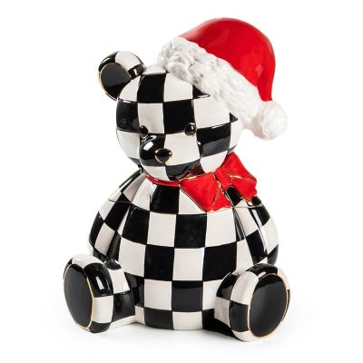 Courtly Santa Bear Cookie Jar mackenzie-childs Panama 0