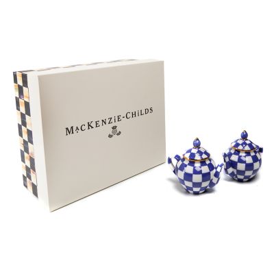 MacKenzie-Childs  Courtly Teapot Salt & Pepper Set