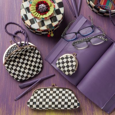 MacKenzie Childs Courtly Check Eyeglasses Case