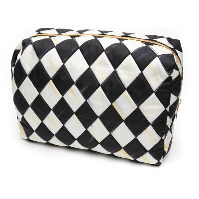 Checkered Makeup Bag