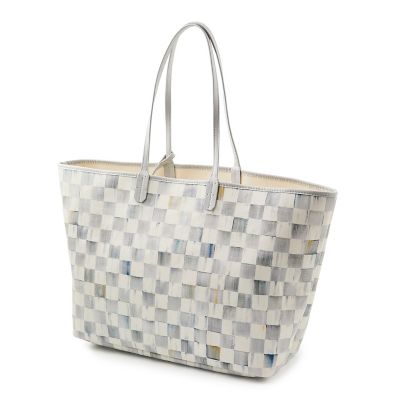 Sterling Check Marche Large Tote mackenzie-childs Panama 0