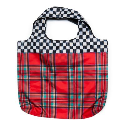 Red Tartan To Go Tote mackenzie-childs Panama 0