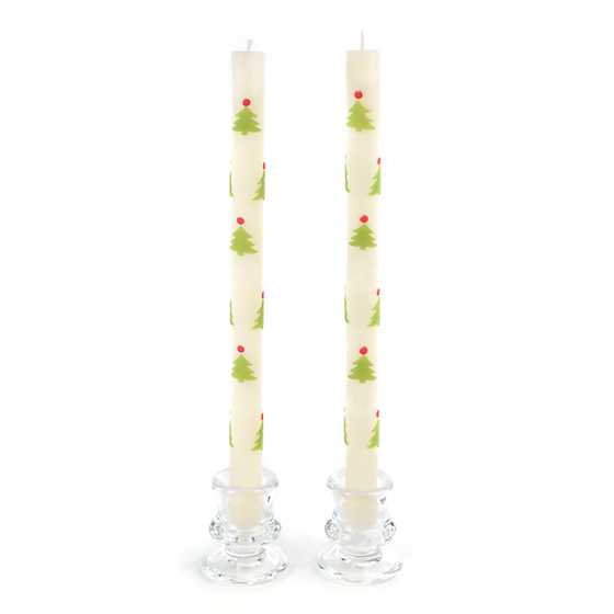 Christmas Tree Dot Dinner Candle - Set of 2 image one