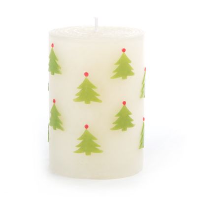 Christmas Tree Pillar Candle - 4