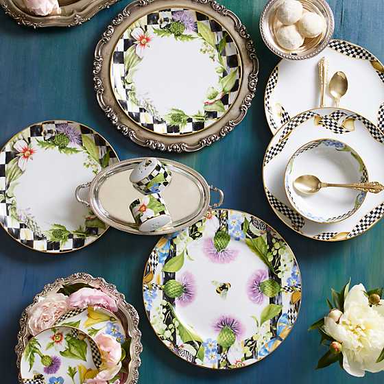 Thistle & Bee Dinner Plate - Garland image two
