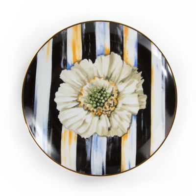 MacKenzie-Childs Thistle & Bee Dinner Plate - Ribbon