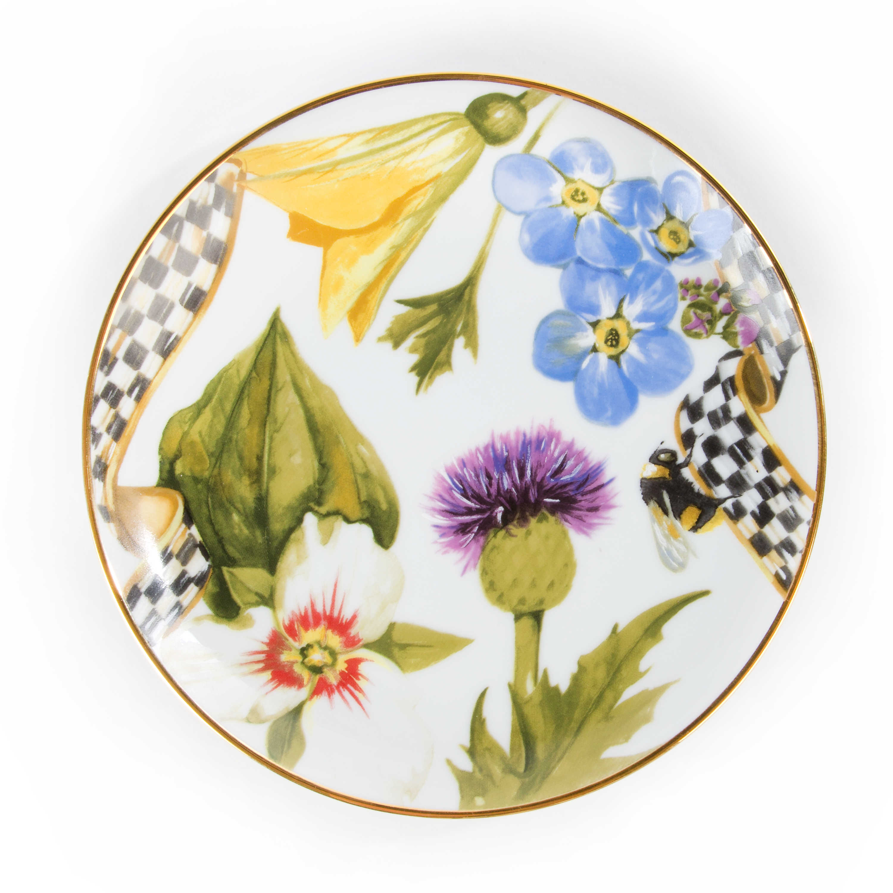 Thistle & Bee Bread & Butter Plate mackenzie-childs Panama 0