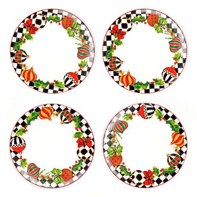 Deck the Halls Dinner Plate - Set of 4 mackenzie-childs Panama 0