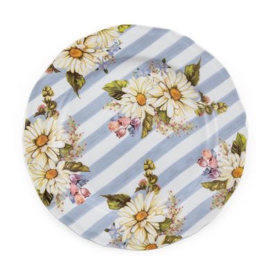 Wildflowers Blue Dinner Plate mackenzie-childs Panama 0