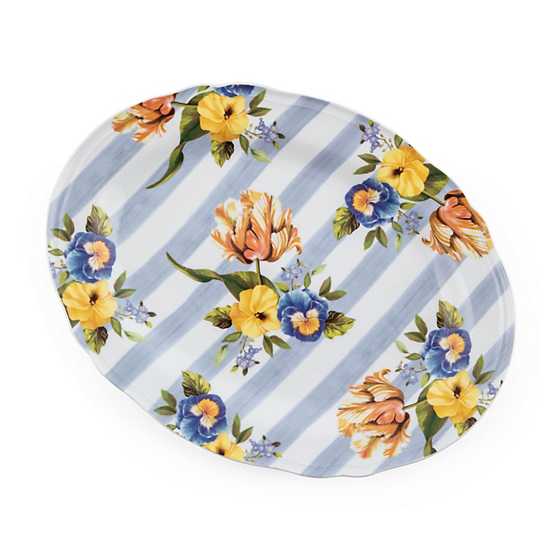 Wildflowers Serving Platter - Blue image two