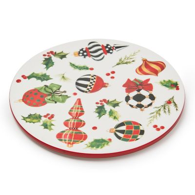 Deck the Halls Round Trivet mackenzie-childs Panama 0