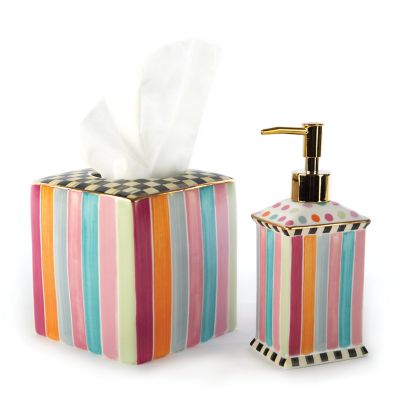 MacKenzie-Childs  Courtly Check Boutique Tissue Box Cover