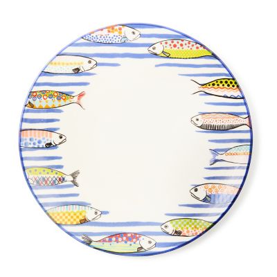 Go Fish Dinner Plate mackenzie-childs Panama 0