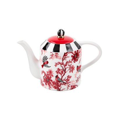 Cardinal Toile Teapot mackenzie-childs Panama 0