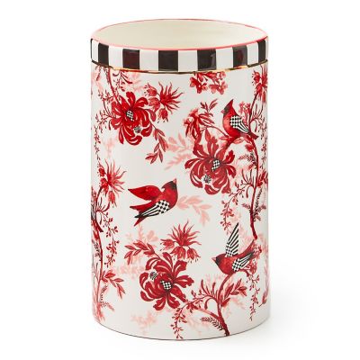 Cardinal Toile Short Vase mackenzie-childs Panama 0