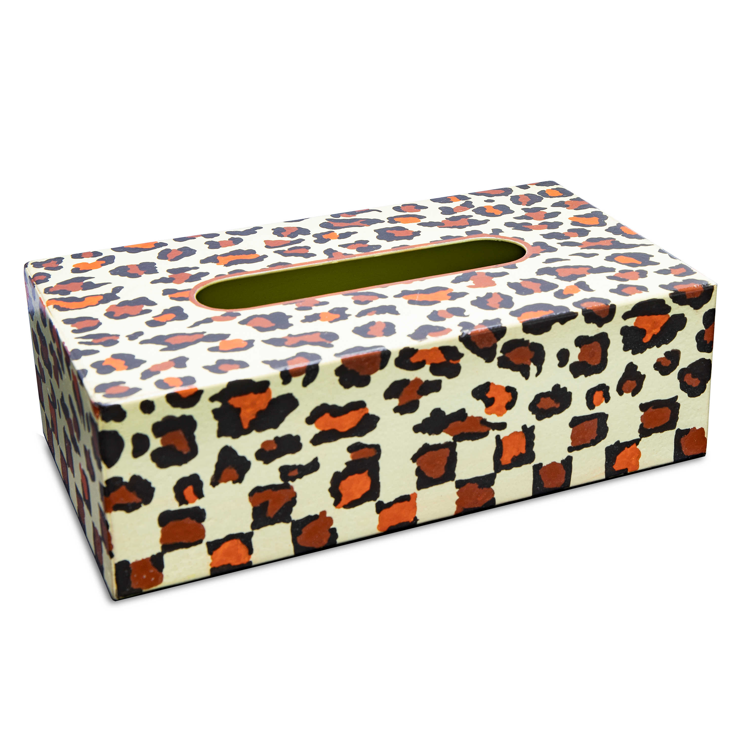 Serengeti Standard Tissue Box Holder mackenzie-childs Panama 1