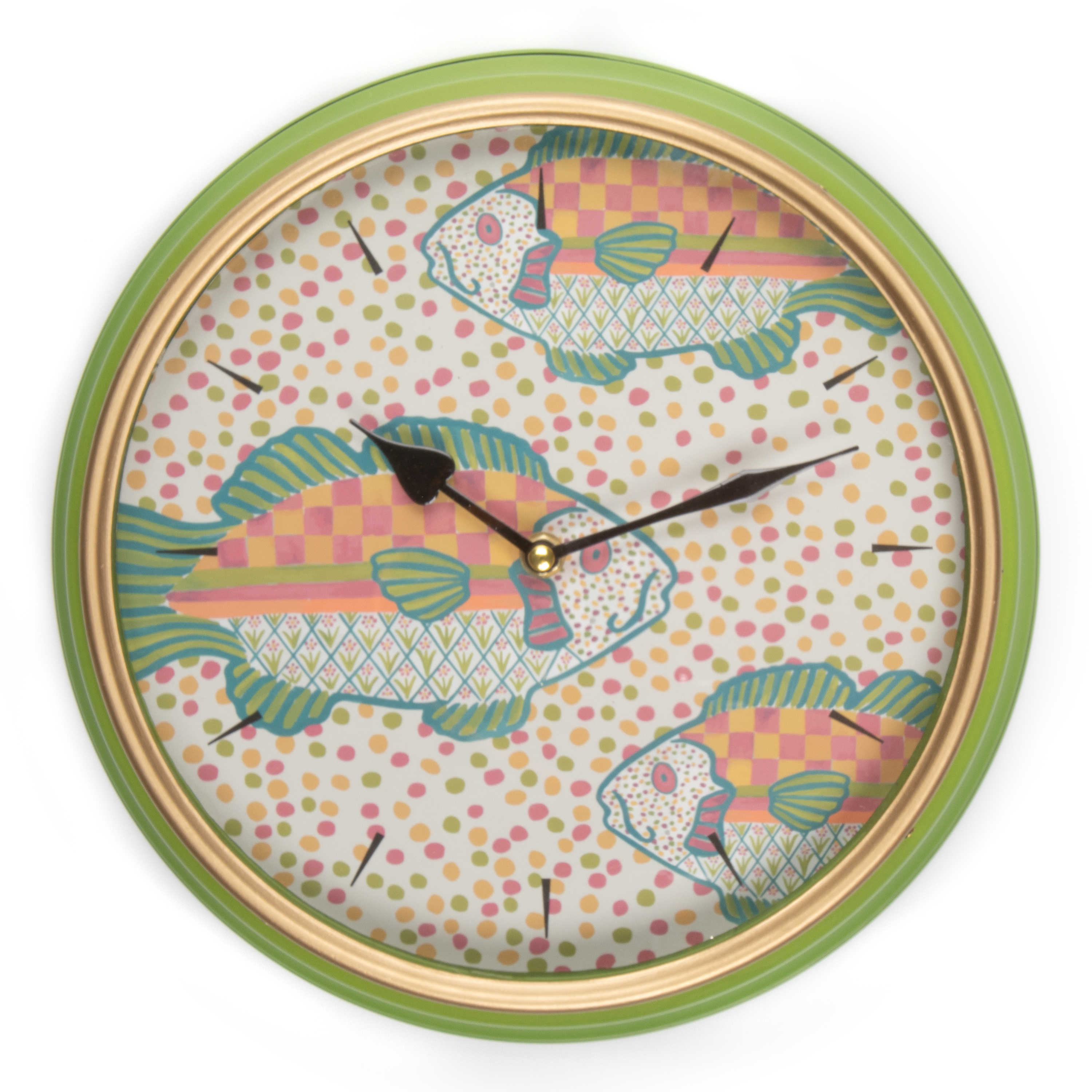 Freckle Fish Wall Clock mackenzie-childs Panama 0
