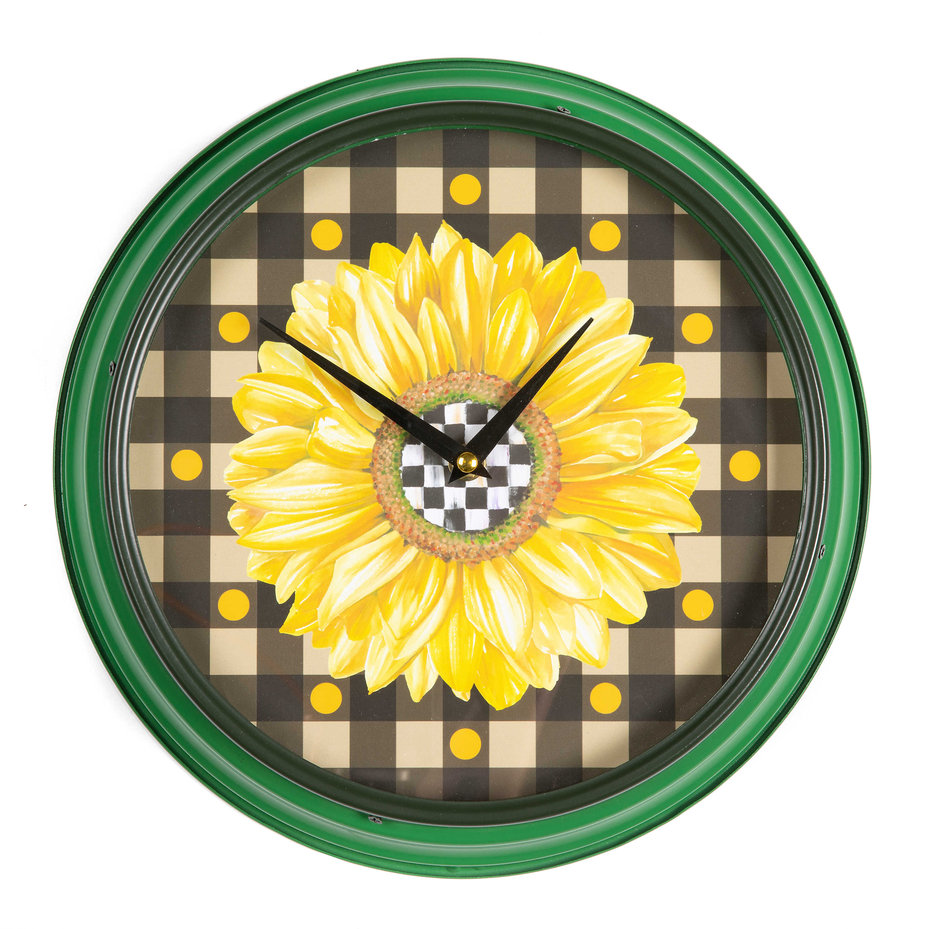 Sunflower Wall Clock mackenzie-childs Panama 1