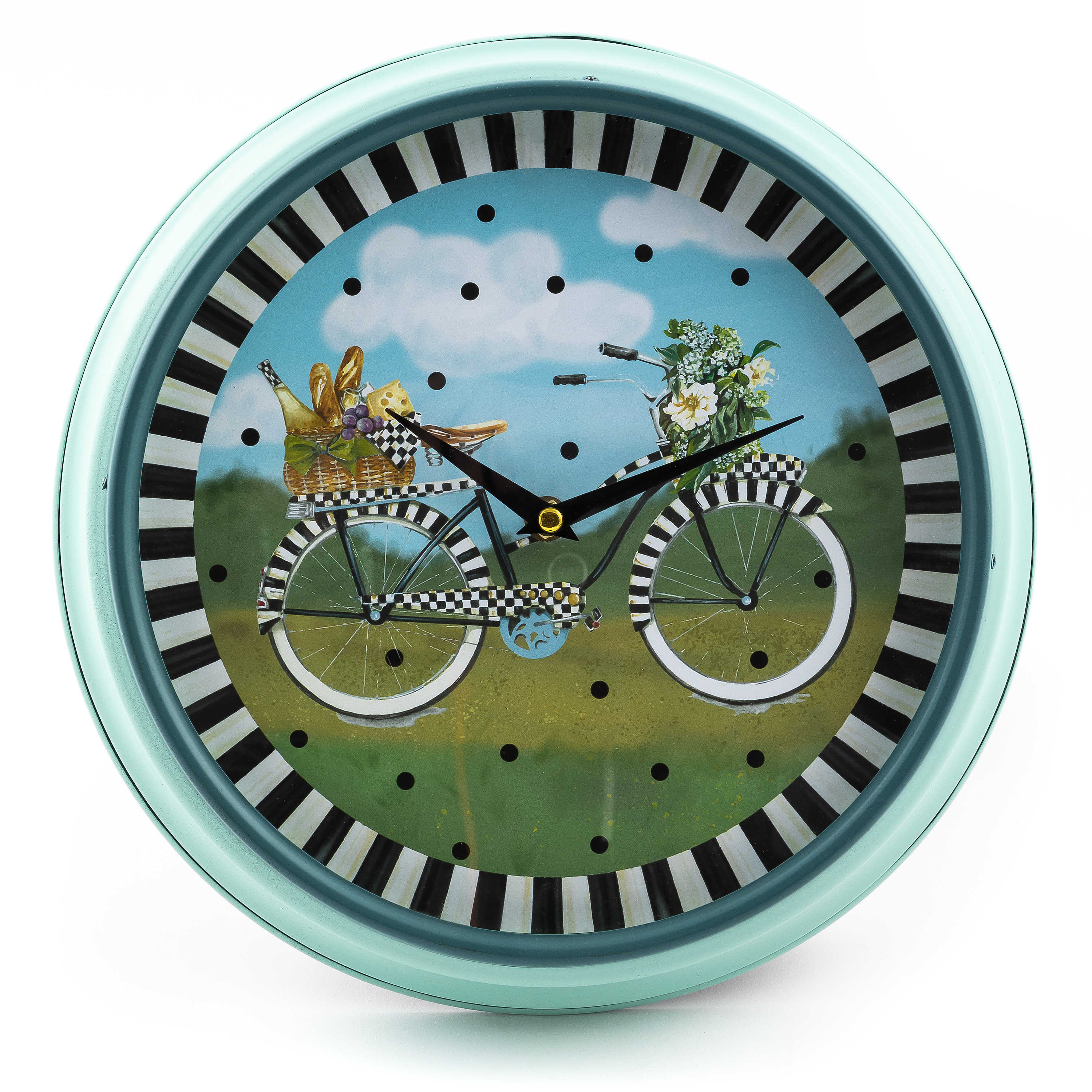 Bike Ride Wall Clock mackenzie-childs Panama 1