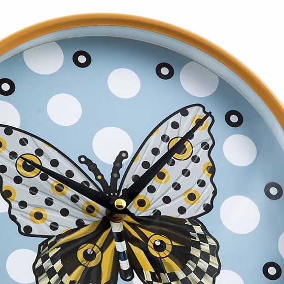 Spot On Butterfly Wall Clock image three