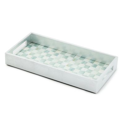 Sterling Check Lacquer Vanity Tray mackenzie-childs Panama 0