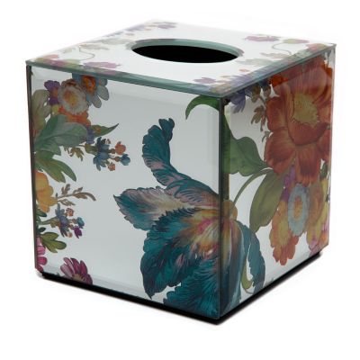 Flower Market Reflections Boutique Tissue Box Cover mackenzie-childs Panama 0