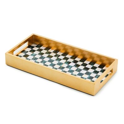 Courtly Check Lacquer Vanity Tray mackenzie-childs Panama 0