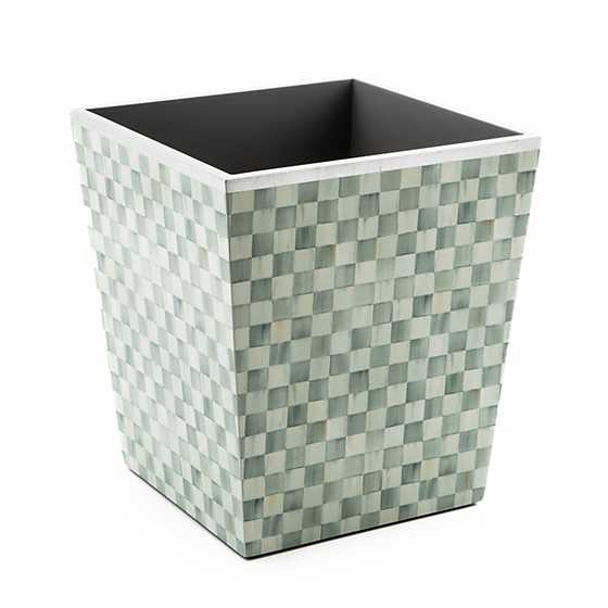 Sterling Check Lacquer Waste Bin image three