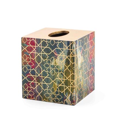 Mosaic Abstract Lacquer Boutique Tissue Cover mackenzie-childs Panama 0