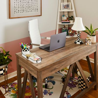 Flower Market Reflections Desk Clock image two