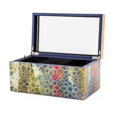 Mosaic Abstract Lacquer Jewelry Box mackenzie-childs Panama 0