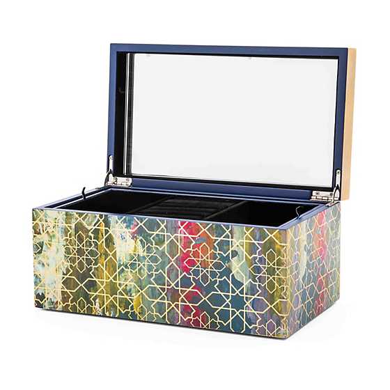 Mosaic Abstract Lacquer Jewelry Box