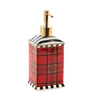 Tartan Soap Pump - Red image three