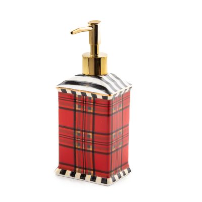 Tartan Red Soap Pump mackenzie-childs Panama 0