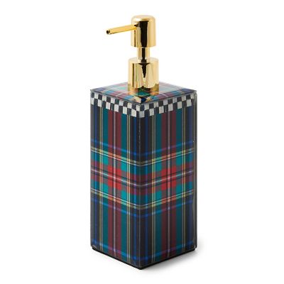 Tartan Black Soap Pump mackenzie-childs Panama 0