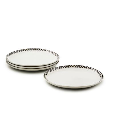 Courtly Check Everyday Dinner Plates, Set of 4 mackenzie-childs Panama 0