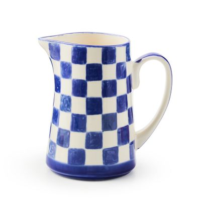 Indigo Check Pitcher mackenzie-childs Panama 0