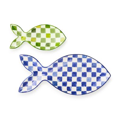 Go Fish Serving Platters, Set of 2 mackenzie-childs Panama 0