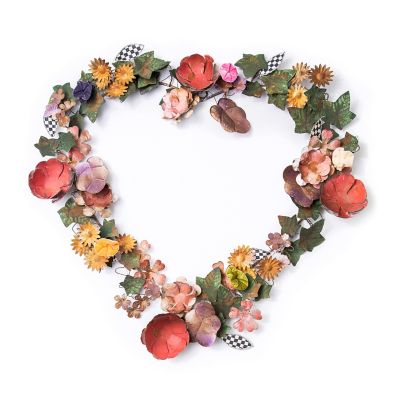 Wildflowers Wreath - Heart mackenzie-childs Panama 0