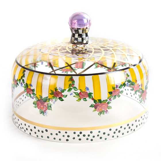 Striped Awning Cake Dome image one