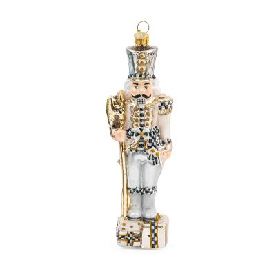 Glam Up Nutcracker Glass Ornament mackenzie-childs Panama 0