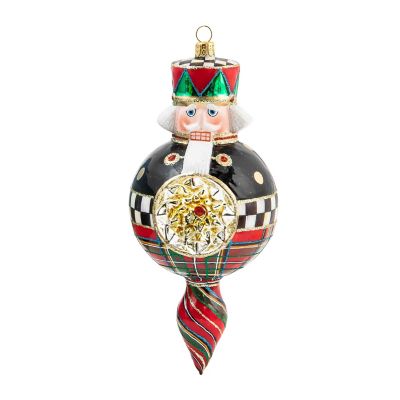 Tartastic Nutcracker Glass Ornament mackenzie-childs Panama 0