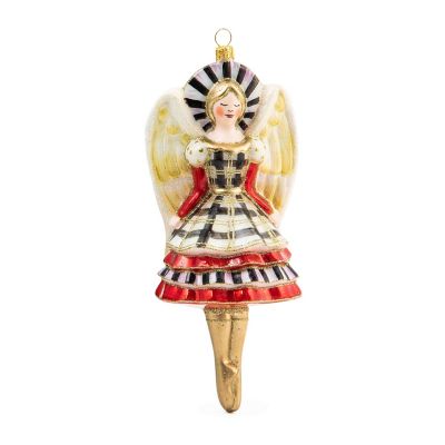 Glam Up Angel Glass Ornament mackenzie-childs Panama 0