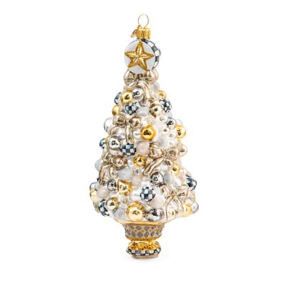 Glam Up Tree Glass Ornament mackenzie-childs Panama 0