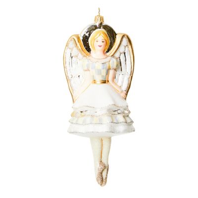 Crystal Palace Angel Glass Ornament mackenzie-childs Panama 0