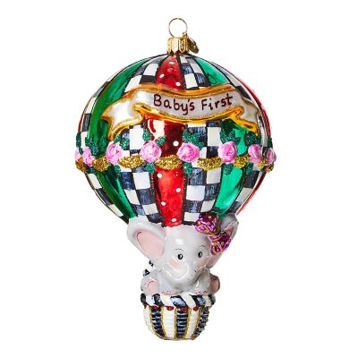 Baby's First Balloon Glass Ornament mackenzie-childs Panama 0