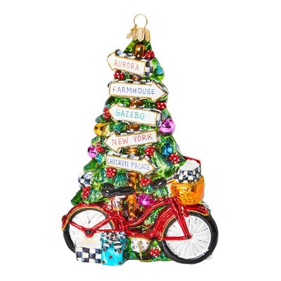 Mackenzie Childs Bicycle Glass Ornament mackenzie-childs Panama 0